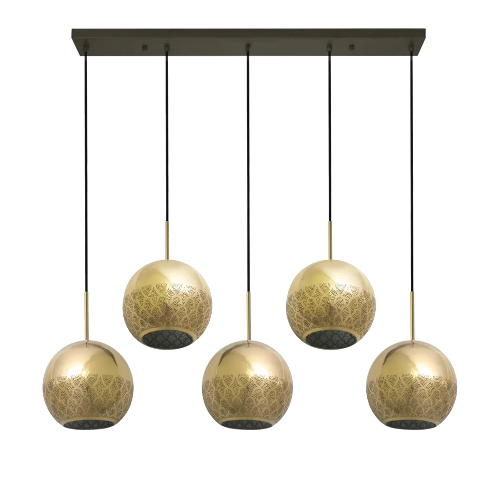 NURAH LINEAR MULTI-GLOBE CHANDELIER