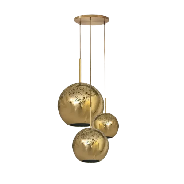 HUSN 3-LIGHT GLOBE CHANDELIER