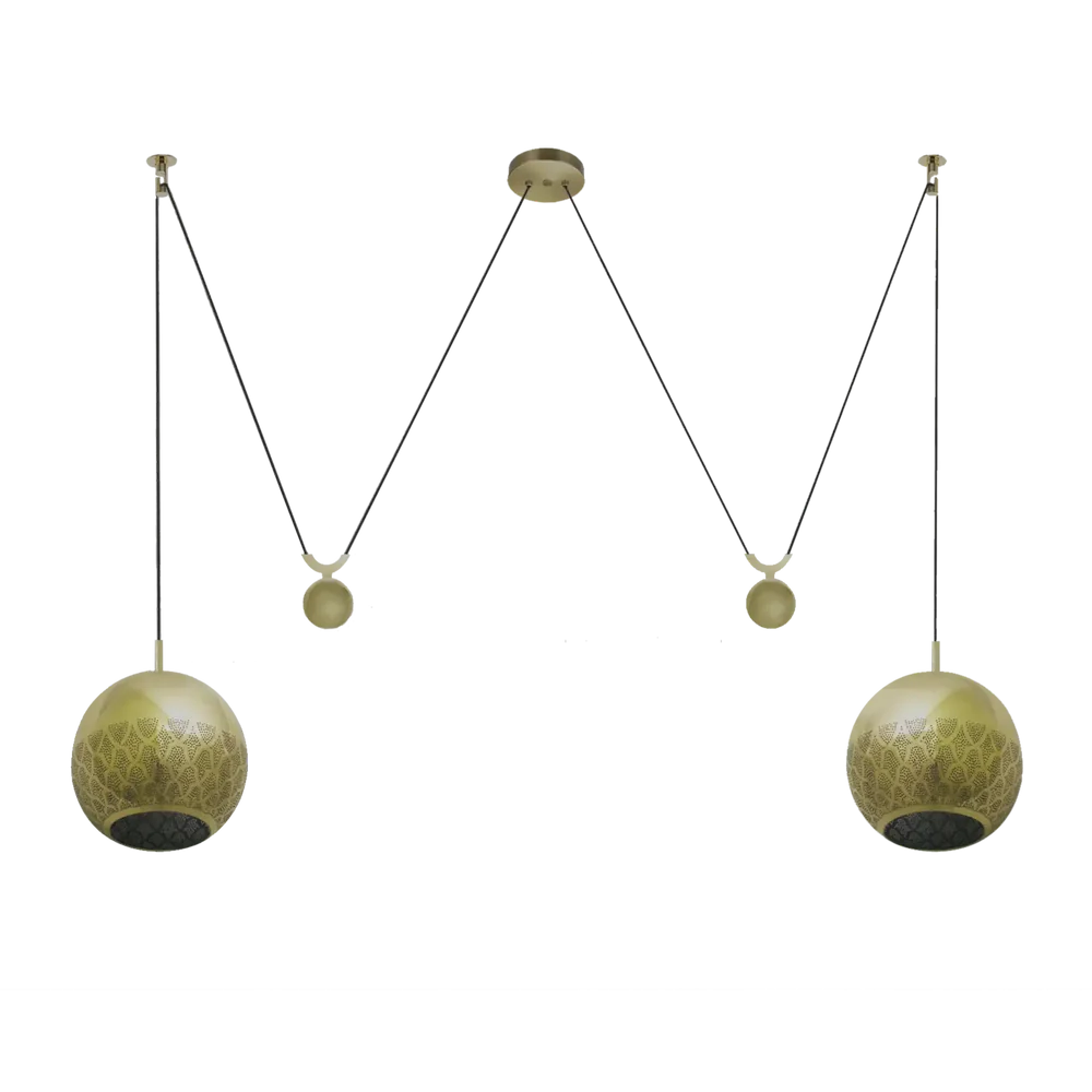 NURAH REVERSED DOUBLE COUNTERBALANCE PENDANT - Image 4
