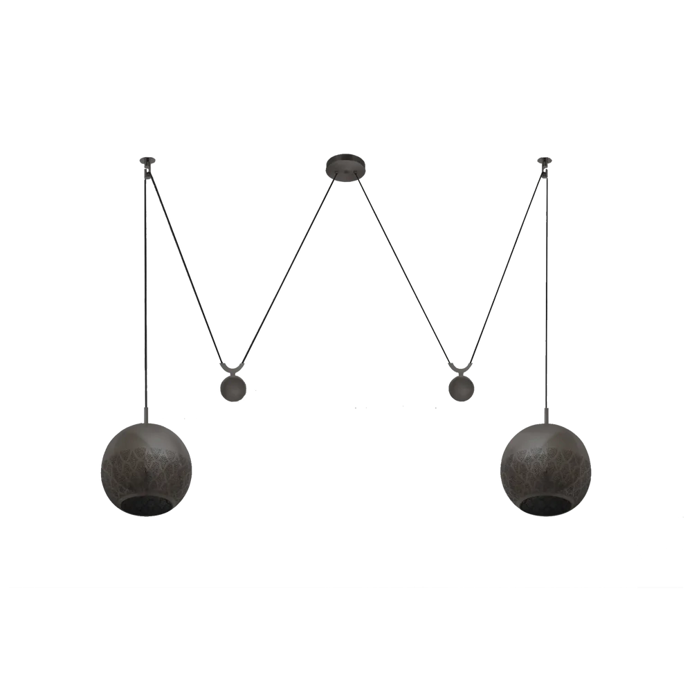NURAH REVERSED DOUBLE COUNTERBALANCE PENDANT - Image 7