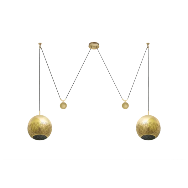 NURAH REVERSED DOUBLE COUNTERBALANCE PENDANT