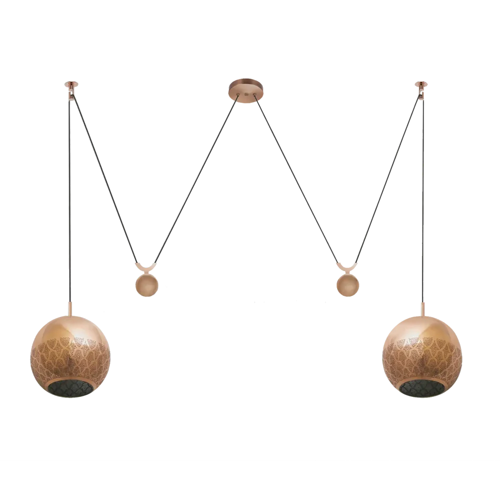 NURAH REVERSED DOUBLE COUNTERBALANCE PENDANT - Image 6