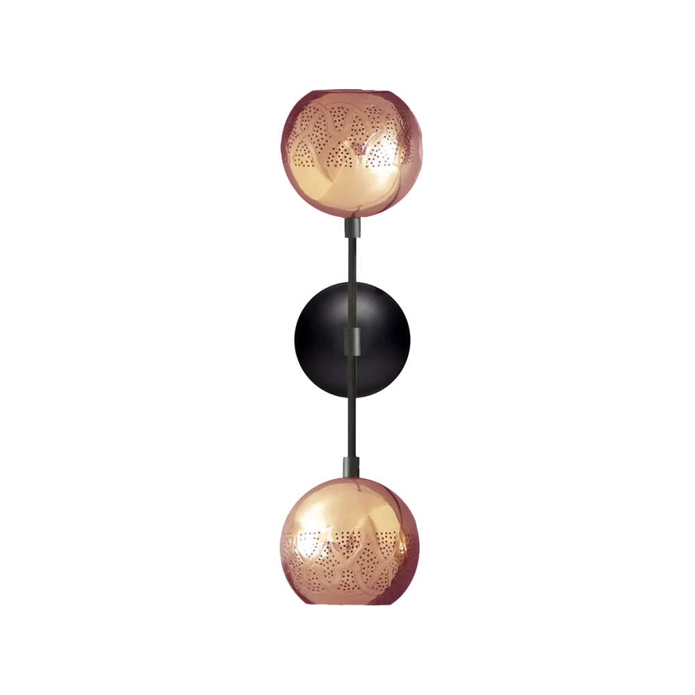 NURAH REVERSED WALL SCONCE - DUAL GLOBE